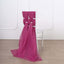 5 Pack Chiffon Chair Sashes Fuchsia - Soft & Lightweight Designer Chair Bows 22"x78" - Linen Luxes