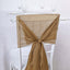 5 Pack Chiffon Chair Sashes Gold - Soft & Lightweight Designer Chair Bows for Stylish DIY Chair Accents 22"x78" - Linen Luxes