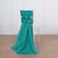 5 Pack Chiffon Chair Sashes Turquoise - Soft & Lightweight Designer Chair Bows 22"x78" - Linen Luxes