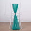 5 Pack Chiffon Chair Sashes Turquoise - Soft & Lightweight Designer Chair Bows 22"x78" - Linen Luxes