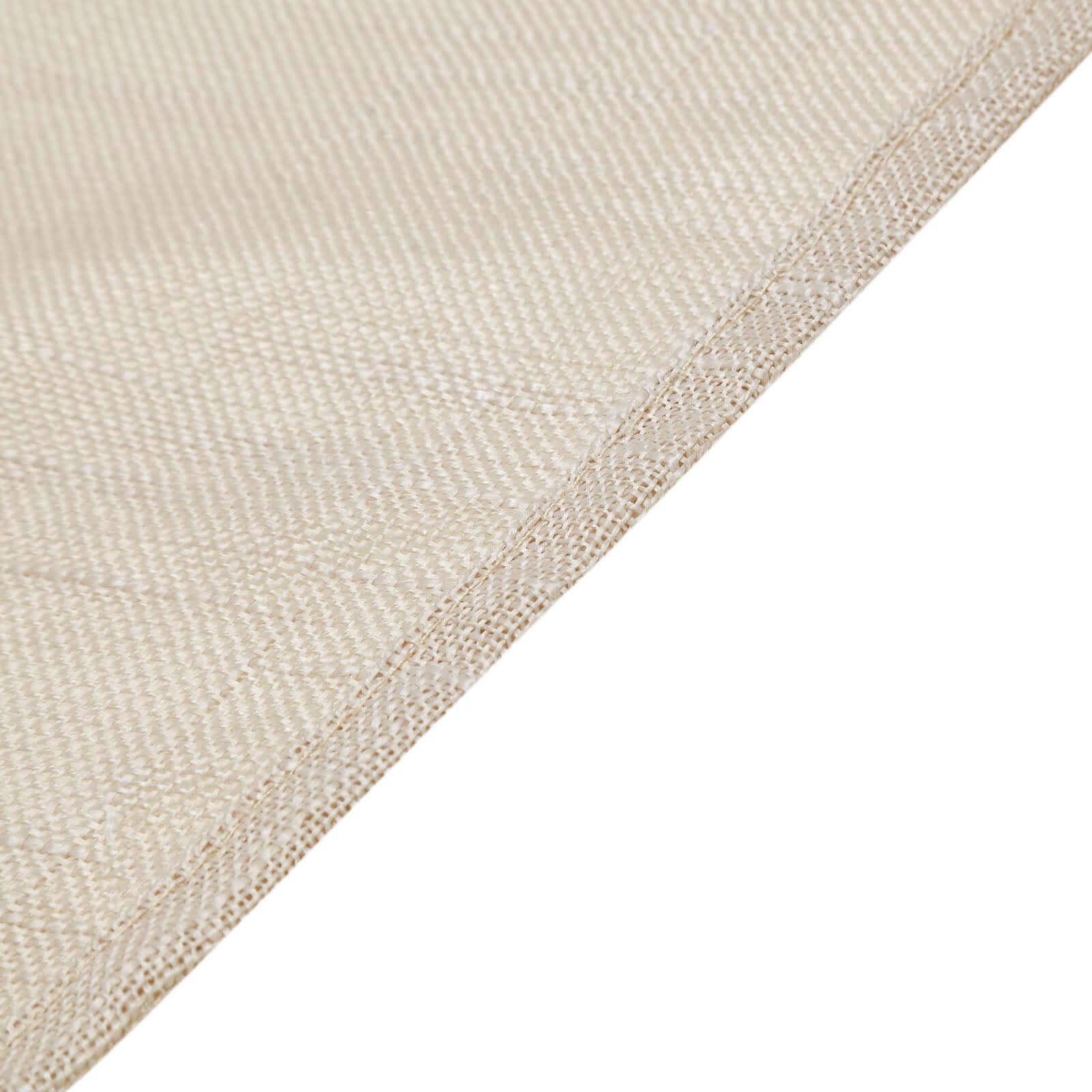 5 Pack Faux Linen 20"x20" Napkins Beige - Slubby Textured & Wrinkle Resistant Cloth Napkins - Linen Luxes