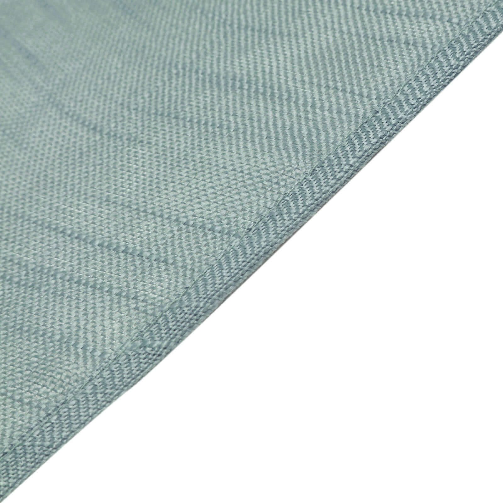 5 Pack Faux Linen 20"x20" Napkins Dusty Blue - Slubby Textured & Wrinkle Resistant Cloth Napkins - Linen Luxes