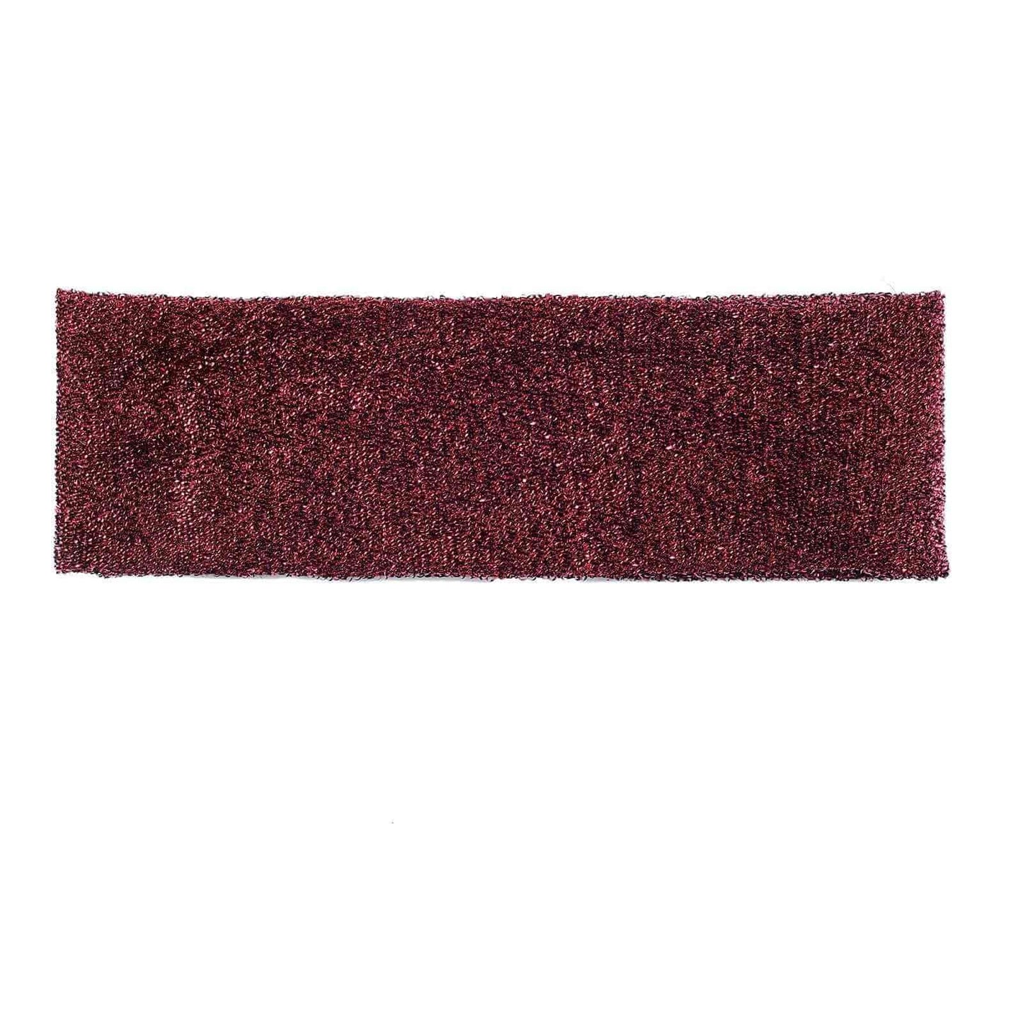 5 Pack Metallic Shimmer Tinsel Spandex Chair Sashes Burgundy - Durable and Reusable Stretch Chair Bands - Linen Luxes