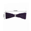 5 Pack Metallic Shimmer Tinsel Spandex Chair Sashes Purple - Durable and Reusable Stretch Chair Bands - Linen Luxes
