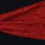 5 Pack Metallic Shimmer Tinsel Spandex Chair Sashes Red - Durable and Reusable Stretch Chair Bands - Linen Luxes