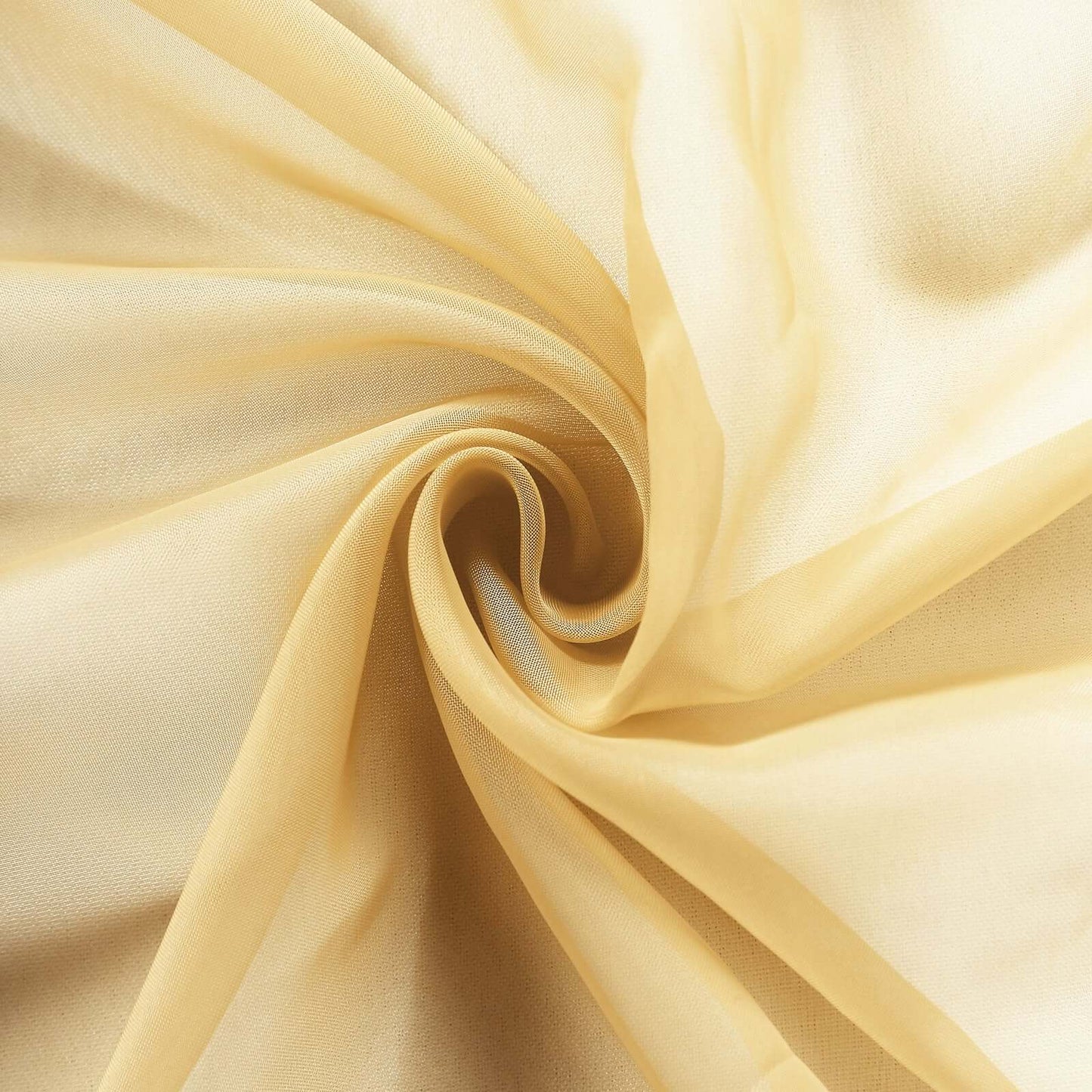 5 Pack Organza Chair Sashes Gold - Timeless Reusable Sheer Chair Bows for Chic Events 6"x108" - Linen Luxes