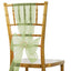 5 Pack Organza Chair Sashes Olive Green - Reusable Sheer Chair Bows 6"x108" - Linen Luxes