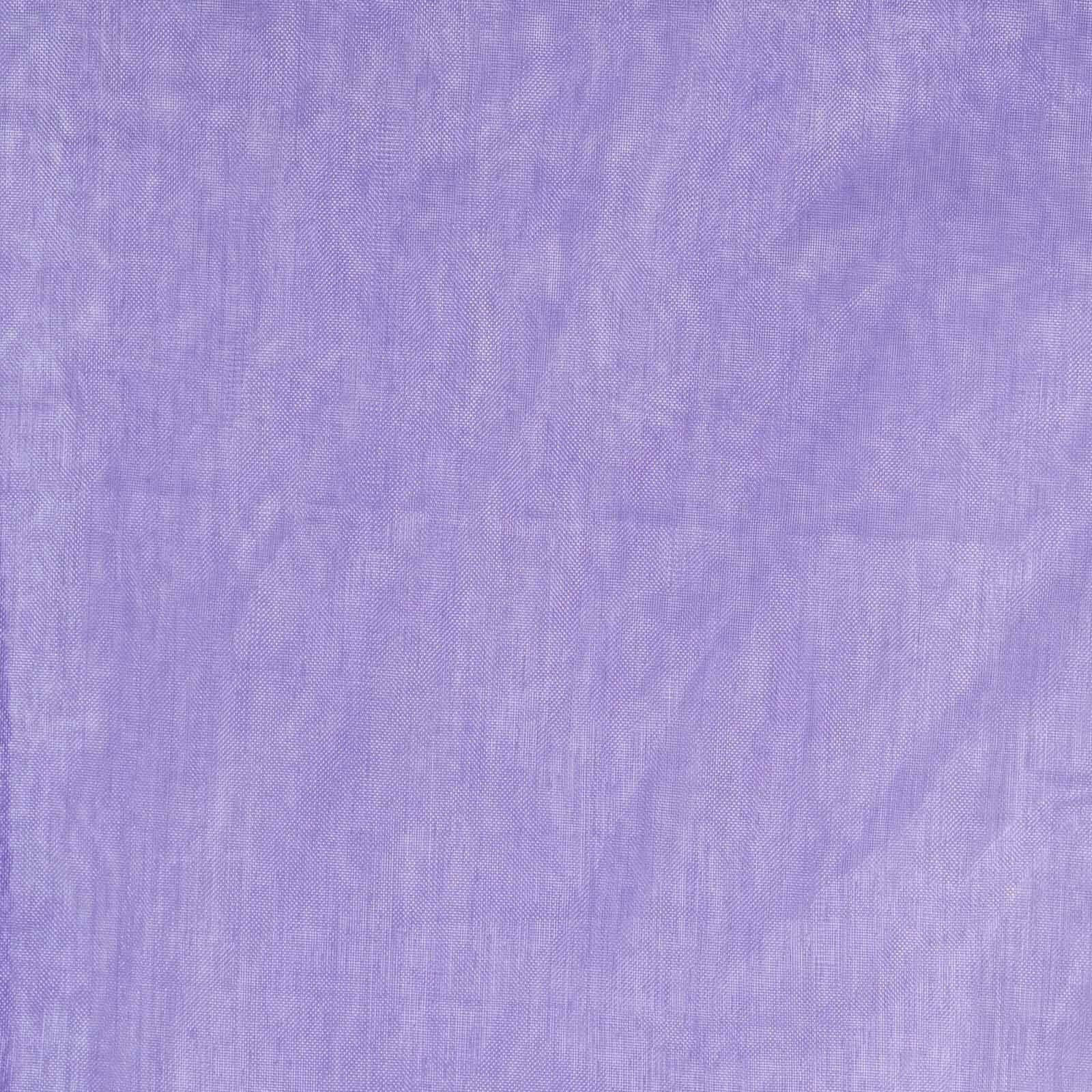 5 Pack Organza Chair Sashes Purple - Reusable Sheer Chair Bows 6"x108" - Linen Luxes