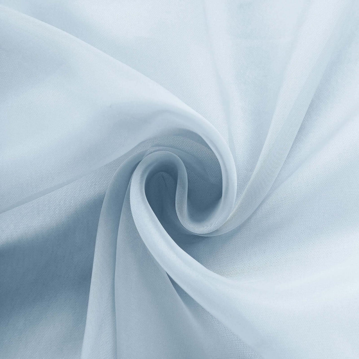 5 Pack Organza Chair Sashes Serenity Blue - Reusable Sheer Chair Bows 6"x108" - Linen Luxes