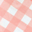 5 - Pack Plastic Table Covers Pink Checkered Rectangle - Durable PVC Disposable Covers for Events 54"x108" - Linen Luxes