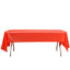 5 - Pack Plastic Table Covers Red Rectangle - Reliable PVC Disposable Covers for Gatherings 54"x108" - Linen Luxes