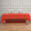 5 - Pack Plastic Table Covers Red Rectangle - Reliable PVC Disposable Covers for Gatherings 54"x108" - Linen Luxes