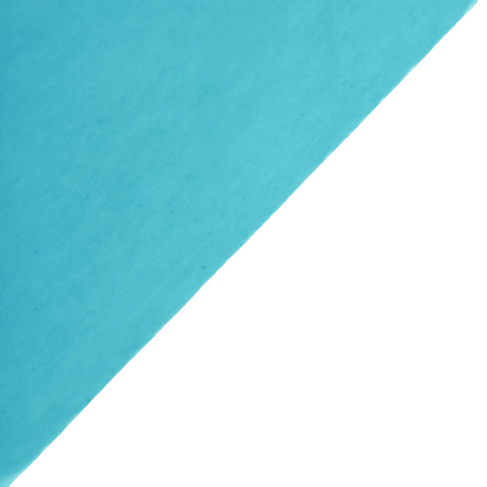 5 - Pack Plastic Table Covers Turquoise Rectangle - Reliable PVC Disposable Covers for Gatherings 54"x108" - Linen Luxes