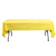 5 - Pack Plastic Table Covers Yellow Rectangle - Reliable PVC Disposable Covers for Gatherings 54"x108" - Linen Luxes