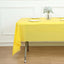 5 - Pack Plastic Table Covers Yellow Rectangle - Reliable PVC Disposable Covers for Gatherings 54"x108" - Linen Luxes