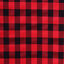 5 Pack Polyester 15"x15" Napkins Black/Red Buffalo Plaid Gingham Style Cloth Napkins - Linen Luxes