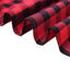 5 Pack Polyester 15"x15" Napkins Black/Red Buffalo Plaid Gingham Style Cloth Napkins - Linen Luxes