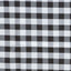 5 Pack Polyester 15"x15" Napkins Black/White Buffalo Plaid Gingham Style Cloth Napkins for Casual & Outdoor Dining - Linen Luxes