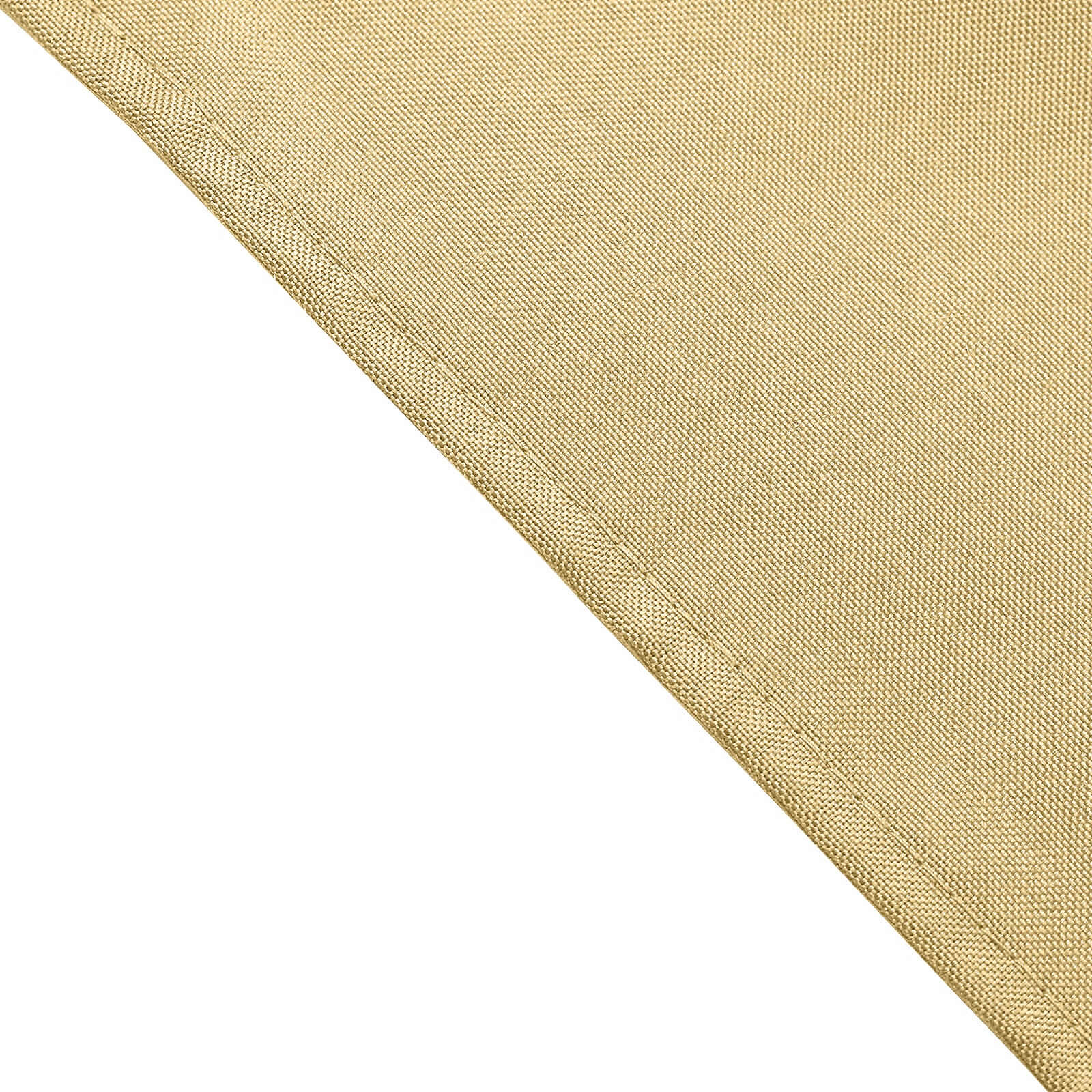 5 Pack Polyester 17"x17" Napkins Champagne - Durable & Wrinkle Resistant Dinner Napkins - Linen Luxes