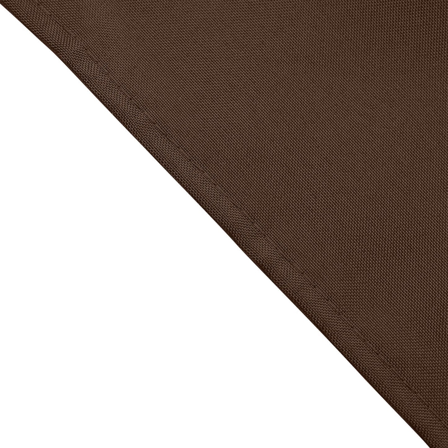 5 Pack Polyester 17"x17" Napkins Chocolate - Durable & Wrinkle Resistant Dinner Napkins - Linen Luxes