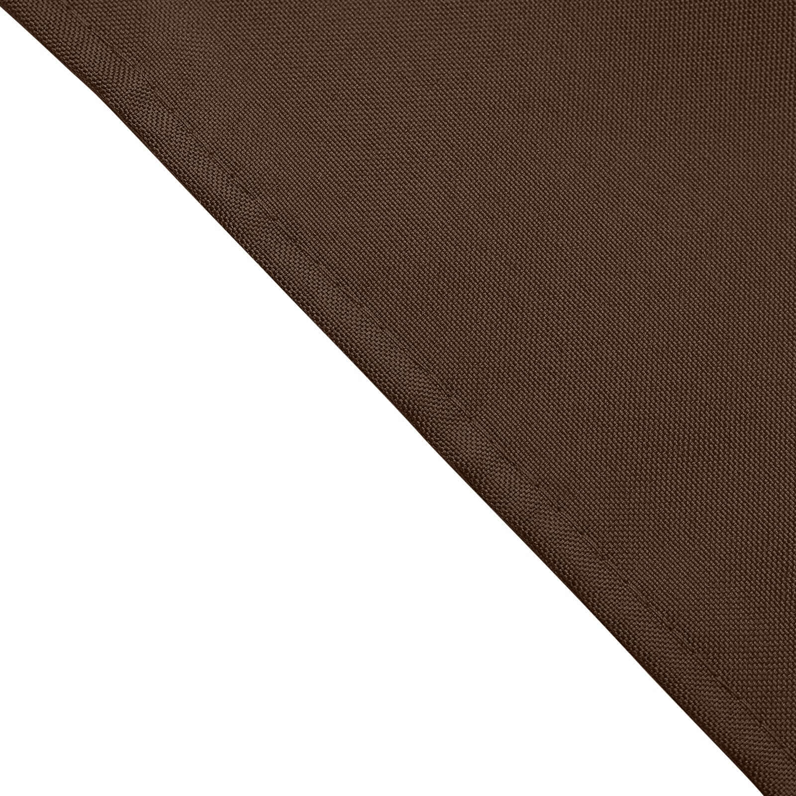 5 Pack Polyester 17"x17" Napkins Chocolate - Durable & Wrinkle Resistant Dinner Napkins - Linen Luxes