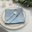 5 Pack Polyester 17"x17" Napkins Dusty Blue - Durable & Wrinkle Resistant Dinner Napkins for Everyday Dining & Events - Linen Luxes