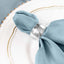 5 Pack Polyester 17"x17" Napkins Dusty Blue - Durable & Wrinkle Resistant Dinner Napkins for Everyday Dining & Events - Linen Luxes