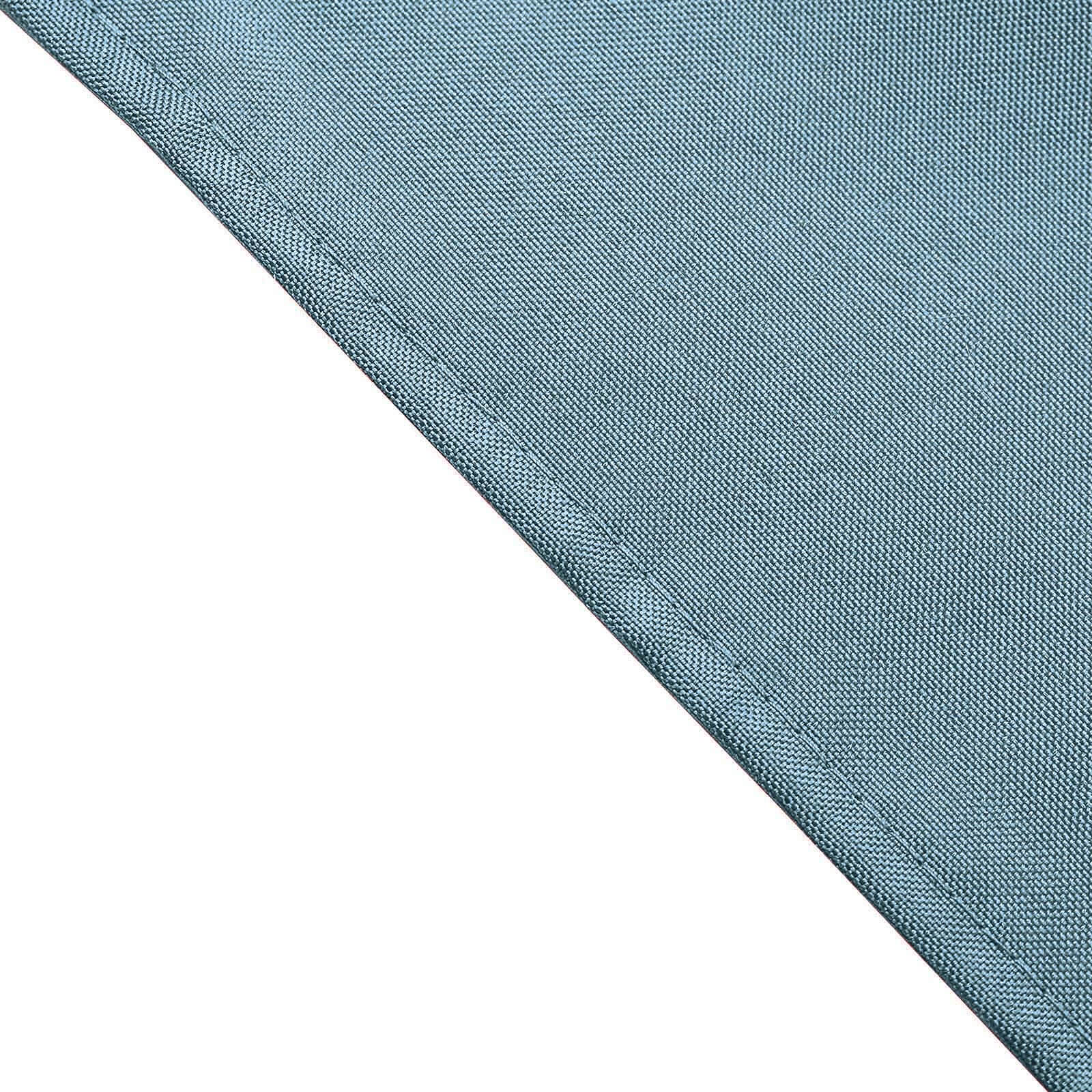 5 Pack Polyester 17"x17" Napkins Dusty Blue - Durable & Wrinkle Resistant Dinner Napkins for Everyday Dining & Events - Linen Luxes