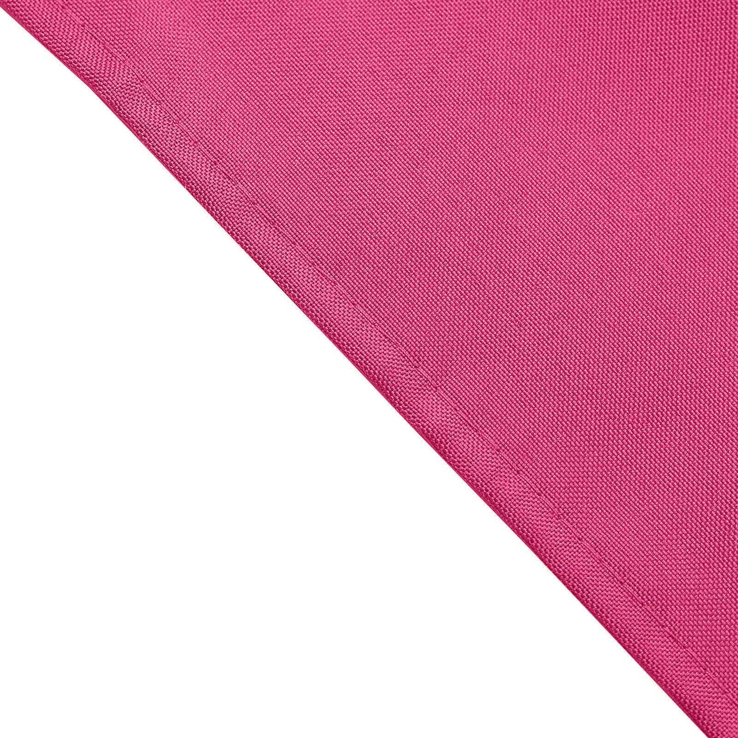 5 Pack Polyester 17"x17" Napkins Fuchsia - Durable & Wrinkle Resistant Dinner Napkins - Linen Luxes