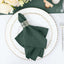 5 Pack Polyester 17"x17" Napkins Hunter Emerald Green - Durable & Wrinkle Resistant Dinner Napkins - Linen Luxes