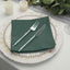 5 Pack Polyester 17"x17" Napkins Hunter Emerald Green - Durable & Wrinkle Resistant Dinner Napkins - Linen Luxes