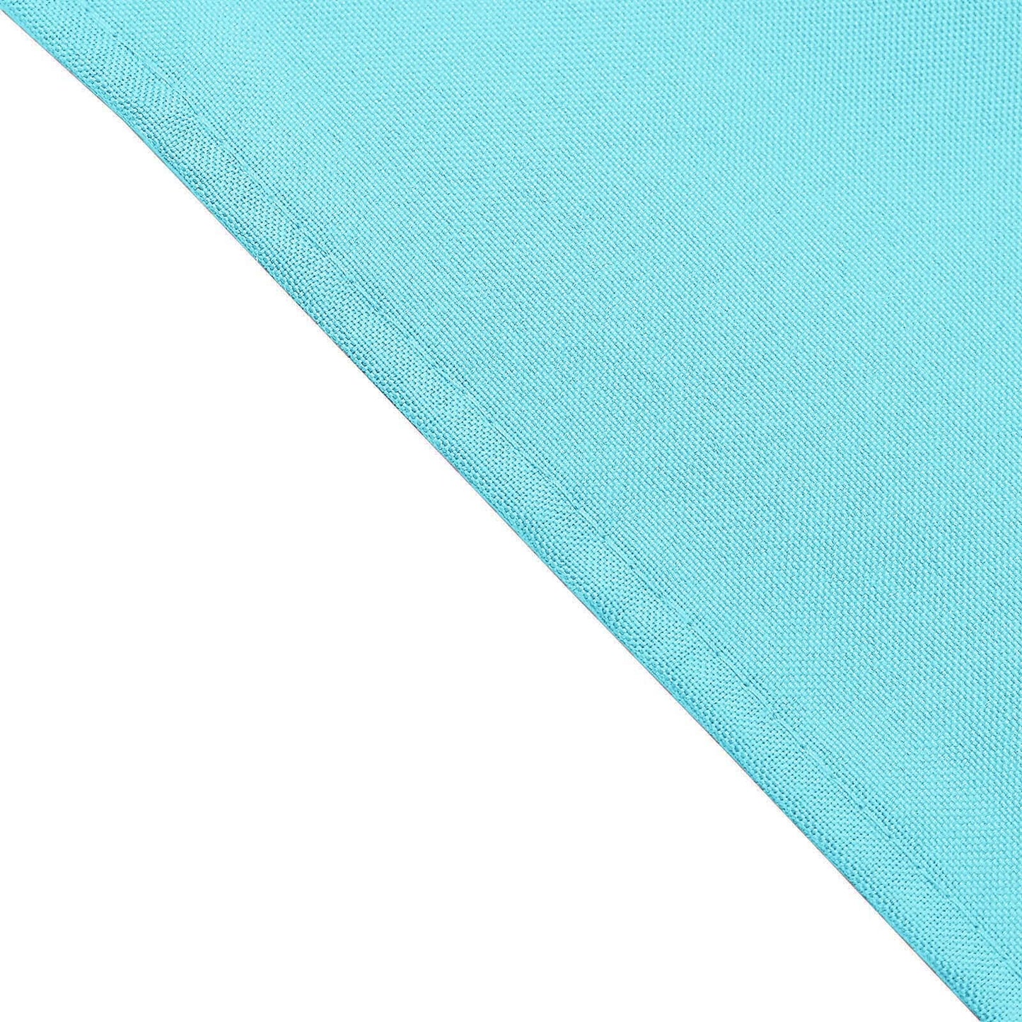 5 Pack Polyester 17"x17" Napkins Light Blue - Durable & Wrinkle Resistant Dinner Napkins - Linen Luxes