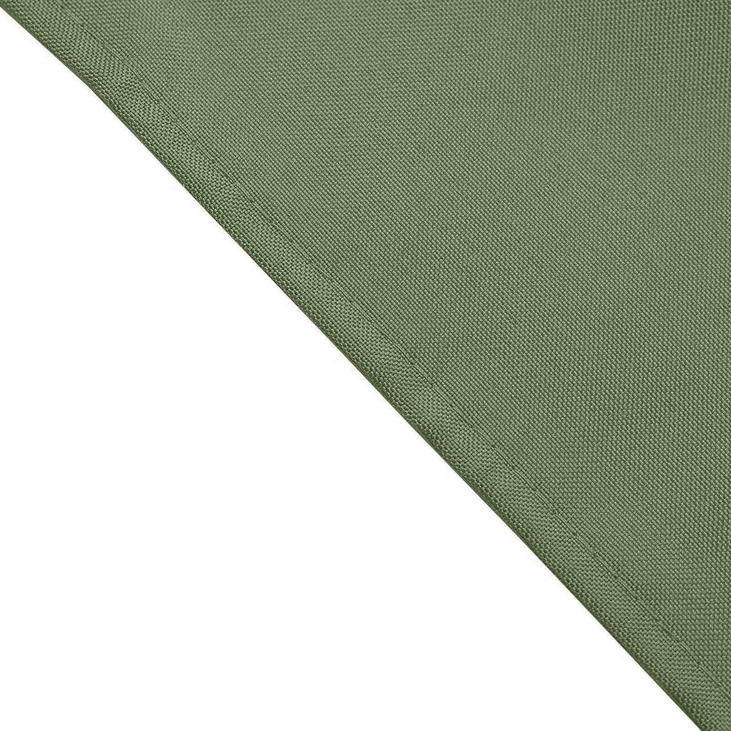 5 Pack Polyester 17"x17" Napkins Olive Green - Durable & Wrinkle Resistant Dinner Napkins - Linen Luxes