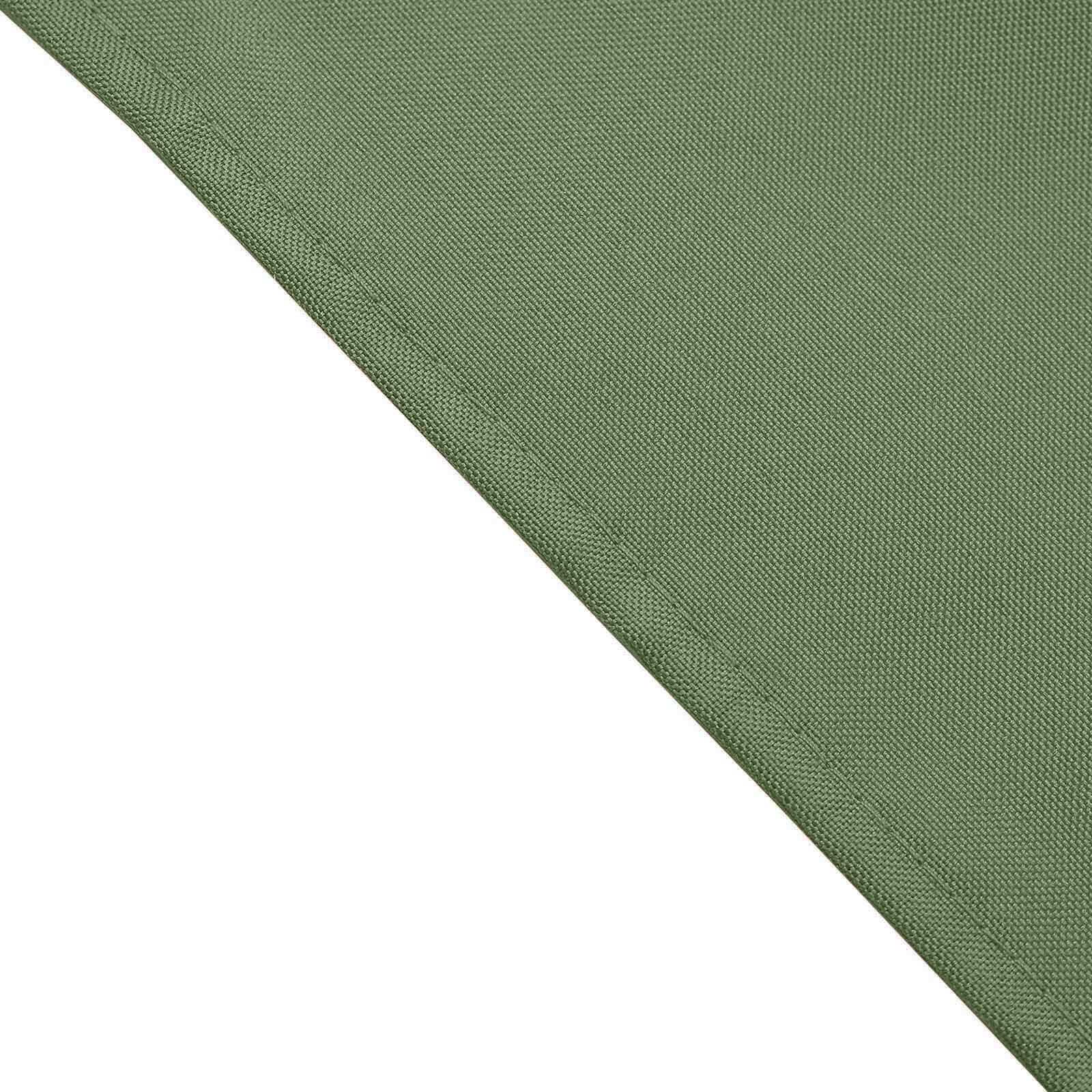 5 Pack Polyester 17"x17" Napkins Olive Green - Durable & Wrinkle Resistant Dinner Napkins - Linen Luxes