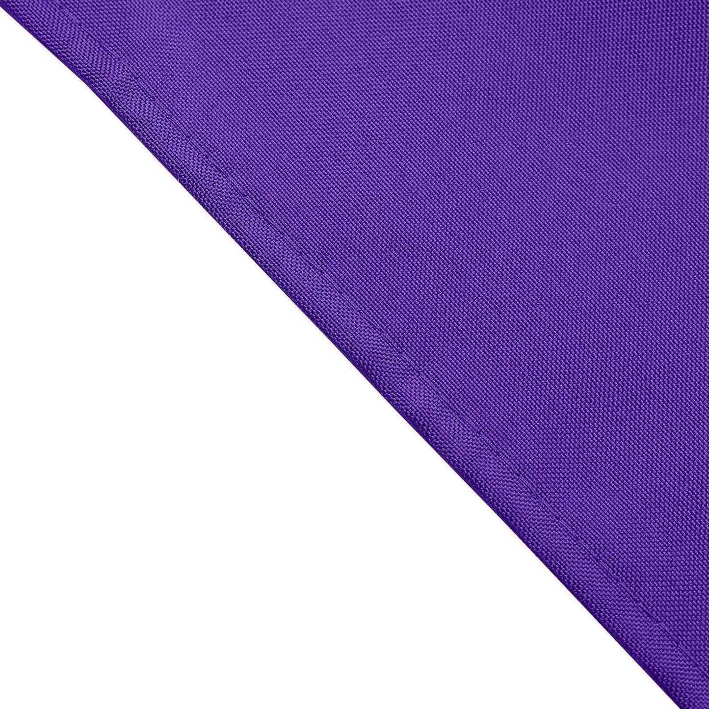 5 Pack Polyester 17"x17" Napkins Purple - Durable & Wrinkle Resistant Dinner Napkins - Linen Luxes