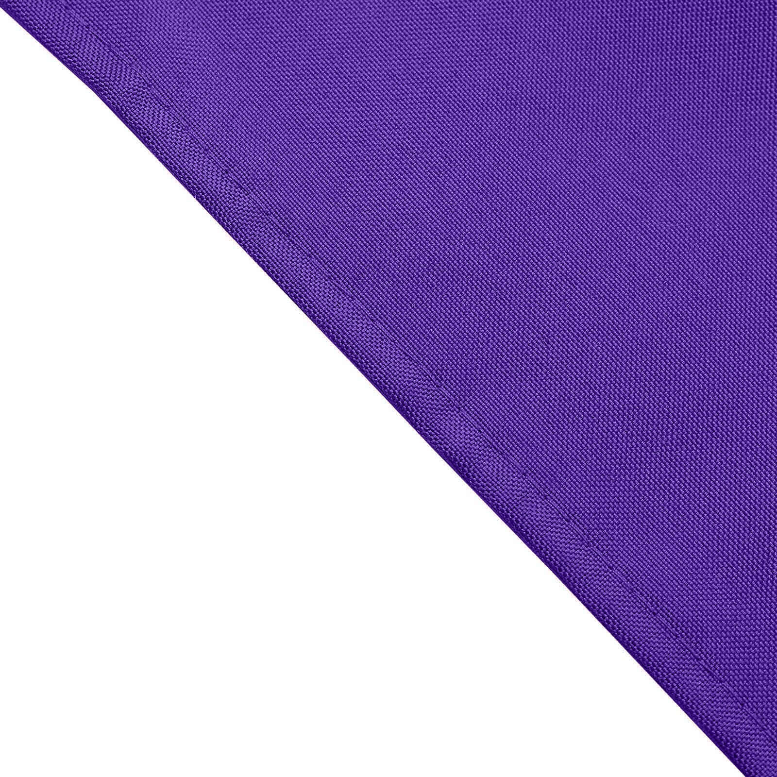 5 Pack Polyester 17"x17" Napkins Purple - Durable & Wrinkle Resistant Dinner Napkins - Linen Luxes