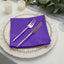 5 Pack Polyester 17"x17" Napkins Purple - Durable & Wrinkle Resistant Dinner Napkins - Linen Luxes
