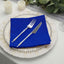 5 Pack Polyester 17"x17" Napkins Royal Blue - Durable & Wrinkle Resistant Dinner Napkins - Linen Luxes