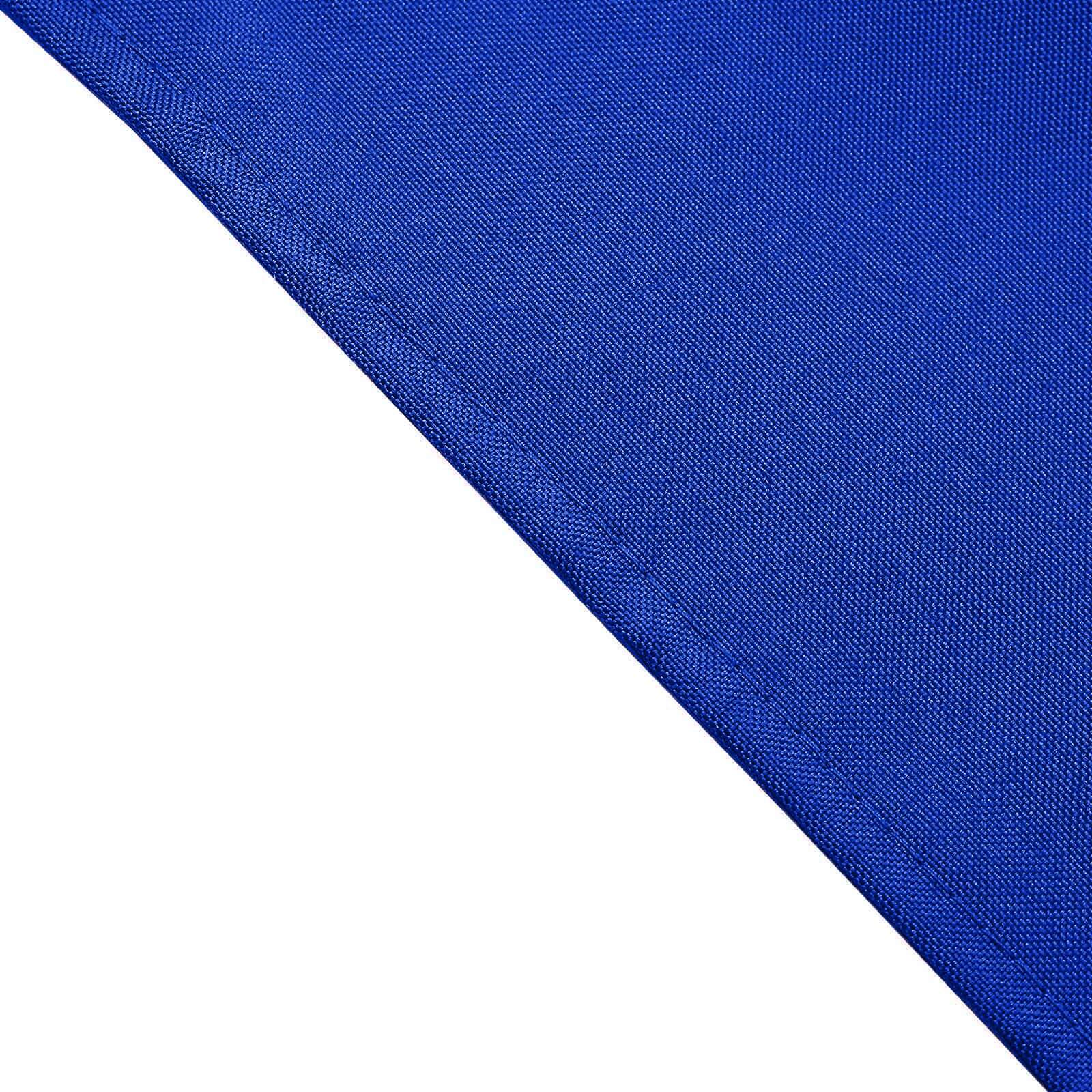 5 Pack Polyester 17"x17" Napkins Royal Blue - Durable & Wrinkle Resistant Dinner Napkins - Linen Luxes