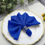 5 Pack Polyester 17"x17" Napkins Royal Blue - Durable & Wrinkle Resistant Dinner Napkins - Linen Luxes