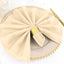 5 Pack Polyester 20"x20" Napkins Beige - Wrinkle Resistant & Easy Care Cloth Napkins - Linen Luxes