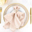 5 Pack Polyester 20"x20" Napkins Blush - Wrinkle Resistant & Easy Care Cloth Napkins - Linen Luxes