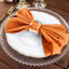 5 Pack Polyester 20"x20" Napkins Orange - Wrinkle Resistant & Easy Care Cloth Napkins - Linen Luxes