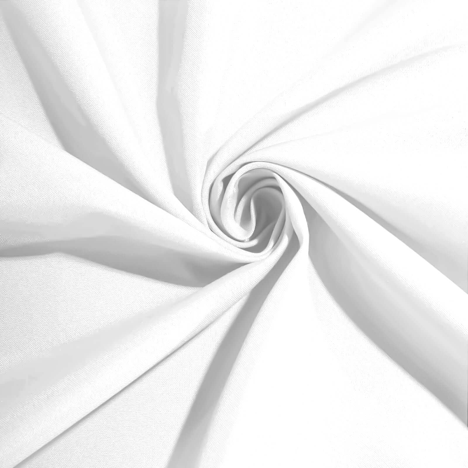 5 Pack Polyester 20"x20" Napkins White - Wrinkle Resistant & Easy Care Cloth Napkins for Special Occasions - Linen Luxes