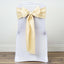 5 Pack Polyester Chair Sashes Beige 6"x108" - Linen Luxes
