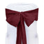 5 Pack Polyester Chair Sashes Burgundy 6"x108" - Linen Luxes