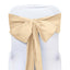 5 Pack Polyester Chair Sashes Champagne 6"x108" - Linen Luxes