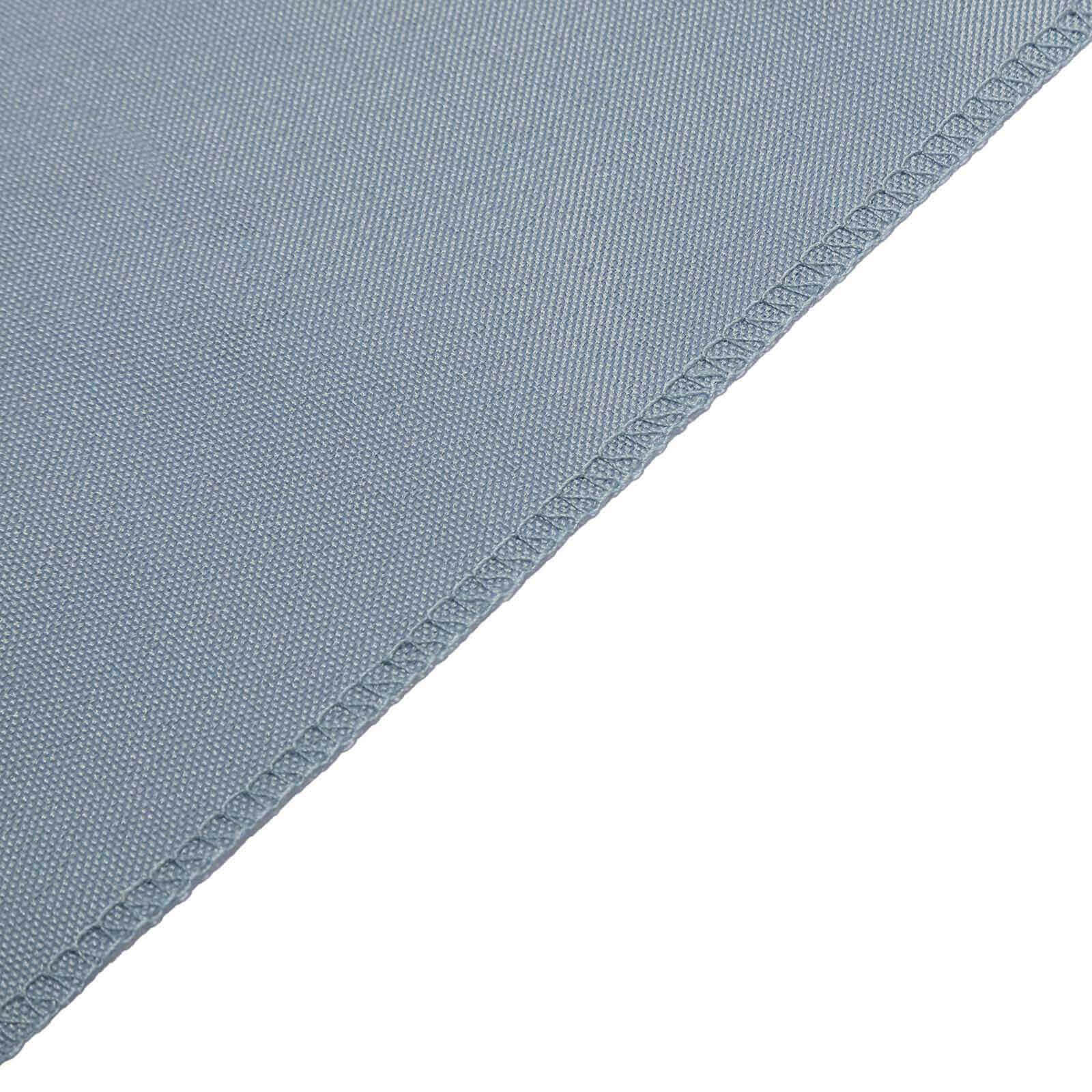 5 Pack Polyester Chair Sashes Dusty Blue 6"x108" - Linen Luxes