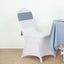 5 Pack Polyester Chair Sashes Dusty Blue 6"x108" - Linen Luxes