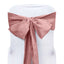 5 Pack Polyester Chair Sashes Dusty Rose 6"x108" - Linen Luxes